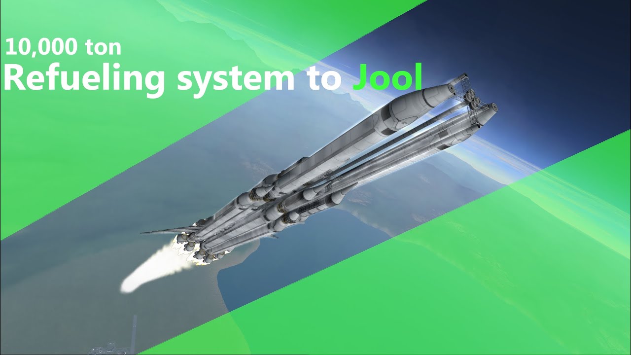 KSP 10,000 ton refueling system to jool system. YouTube