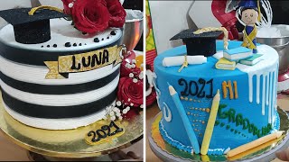 Como decorar pasteles de para graduación o promoción | tortas de graduación