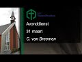 Avonddienst 31 maart  c van breemen  ngk waardhuizen