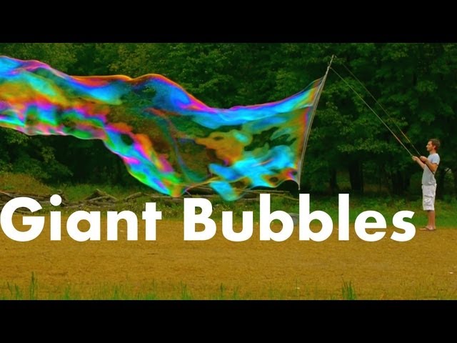 Physics of Giant Soap Bubbles