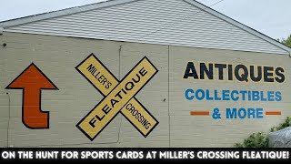 TODAY I CHECKED OUT A NEW FLEATIQUE, MILLER'S CROSSING! I'M ON THE HUNT FOR SPORTS CARDS!
