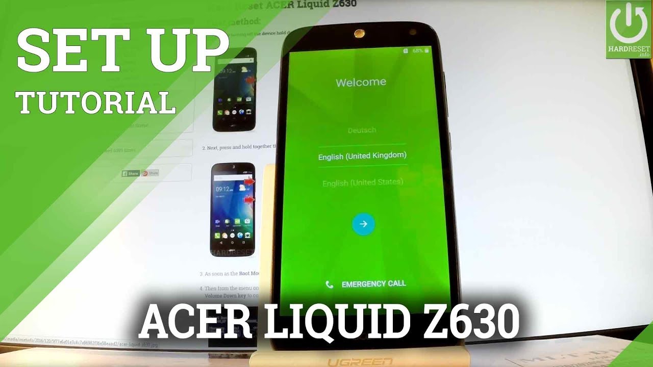 ACER Liquid Z630 Set Up / Initialization Process / Beginners Guide