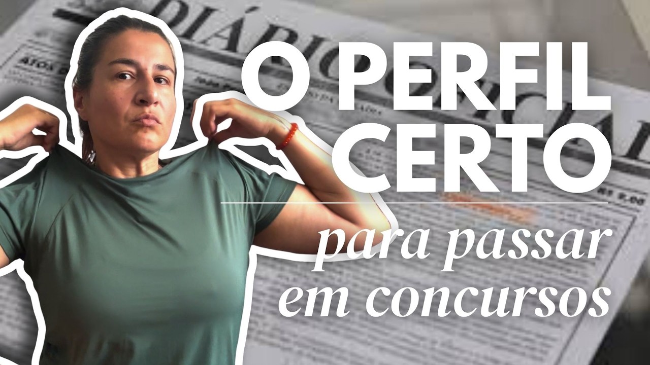 PARE DE BRINCAR DE FAZER PROVA - VOCÊ NÃO TEM PERFIL PARA CONCURSOS DE ALTO NÍVEL