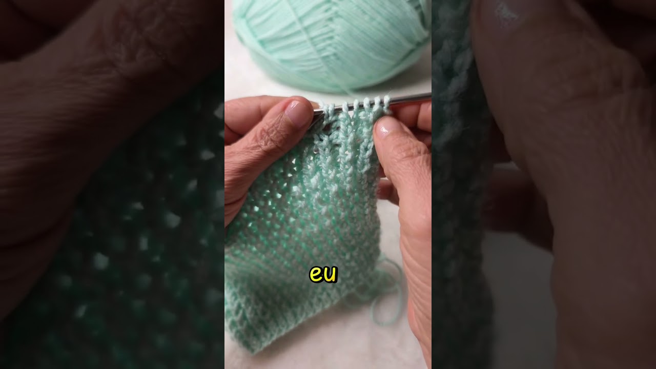 Touca fácil clássica para iniciantes em tricô 