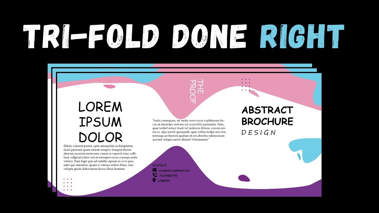 Tri-Fold Brochure Design Done Right (Pro Layout Tips). Episode 5