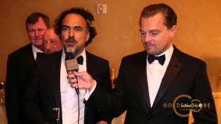 Leonardo DiCaprio & Alejandro Inarritu Winner Cam Interview - Golden Globes 2016