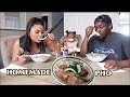 HOW TO MAKE HOMEMADE OXTAIL PHO | MUKBANG