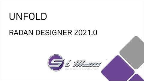Unfold in RADAN Designer 2021.0