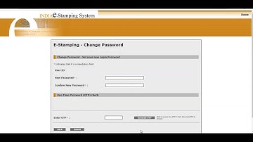 e-Stamp Login password reset www.shcilestamp.com