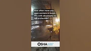 Fall Protection Safety Harness Aerial Boom Lifts Safety OSHA 30 Site Safety 