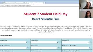 Student 2 Student Field Day - MSW Foundation