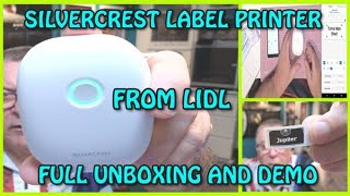 SILVERCREST LABEL MAKER FROM LIDL...POCKET SIZED AND CONTROLLED WITH APP VIA BLUTOOTH