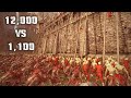 12,000 VS 1,100 FORT BATTLE - Total War Warhammer 2