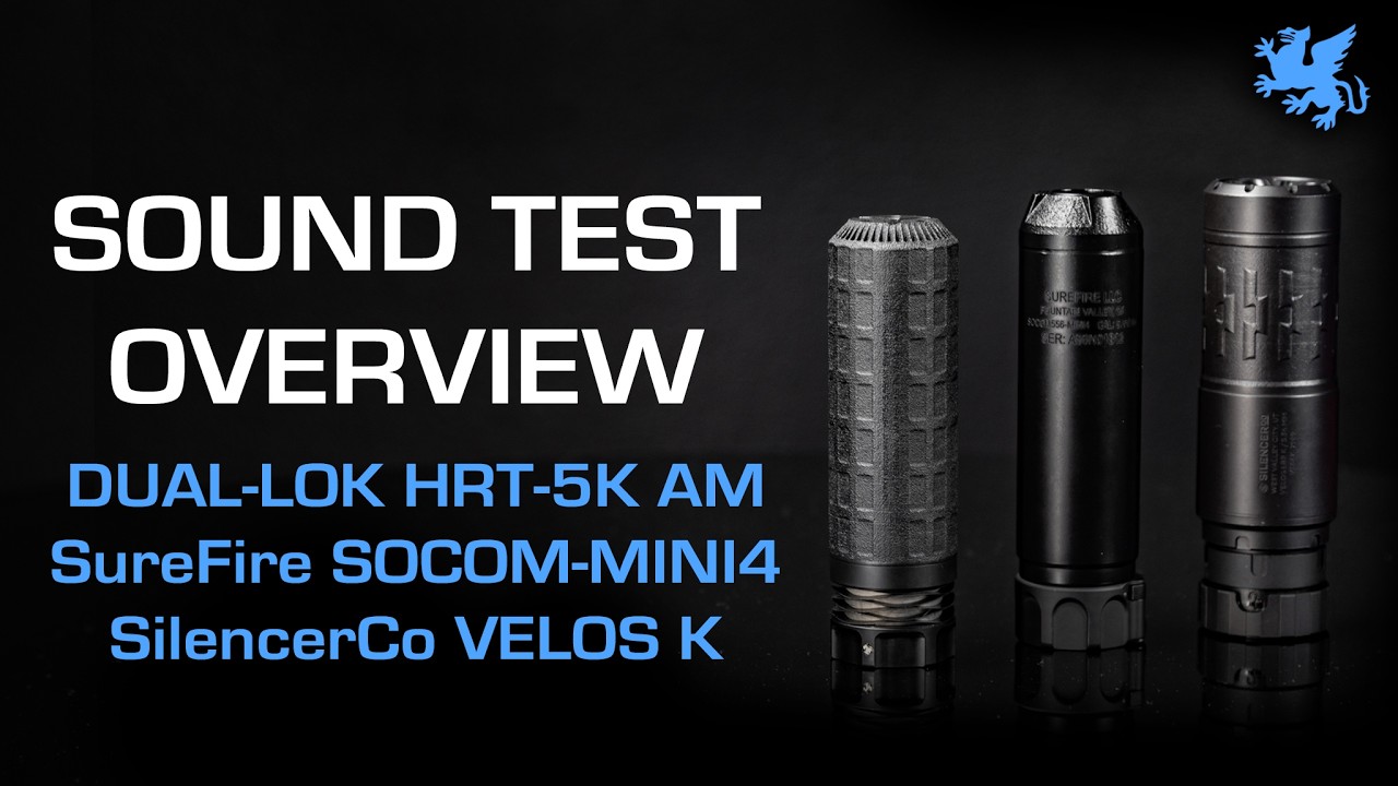 HRT 5K AM vs SureFire® SOCOM556-MINI4 vs SilencerCo® Velos LBP