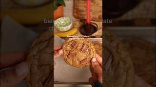 banana bread choc chip cookies! 🍪 #baking  #bananabread #cookies #chocolatechipcookies #easyrecipe