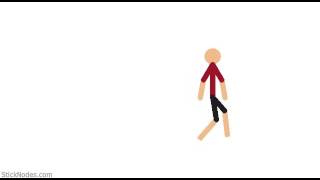 Walking Test. No Arms Or Body Moving