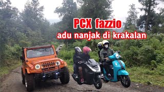 PCX dan fazzio adu nanjak krakalan || crew krakalan || @channelcrewkrakalan