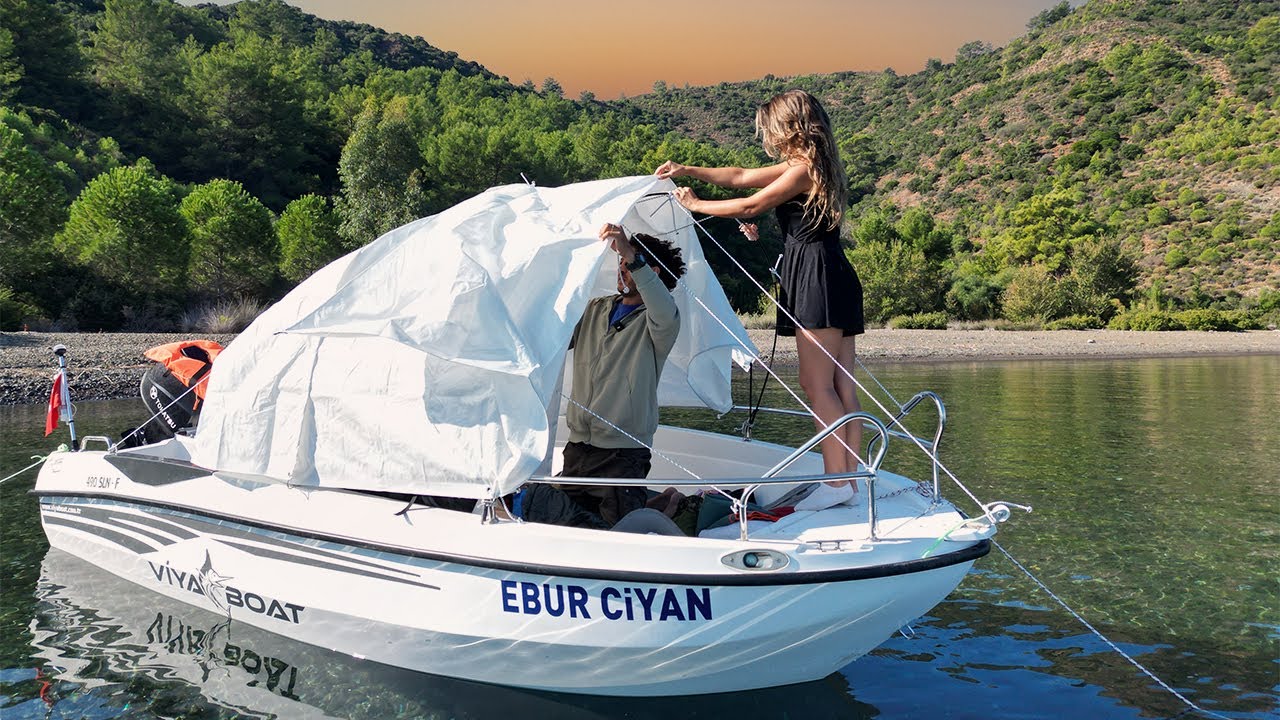 3 дня в пустынных бухтах | Жизнь на лодке + кемпинг