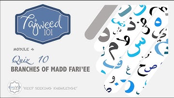 MODULE 4 | QUIZ 10 - BRANCHES OF MADD FARI