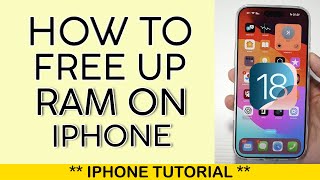 EASY How to Clear your iPhone 16 Pro Max RAM Memory   And make it QUICKER!!