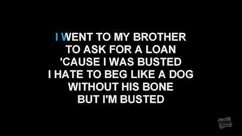 Busted Karaoke version - Karaoke performance video thumbnail