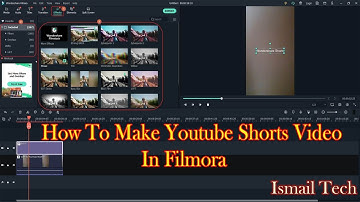 Create YouTube Shorts Using Wondershare Filmora  || Ismail Technical