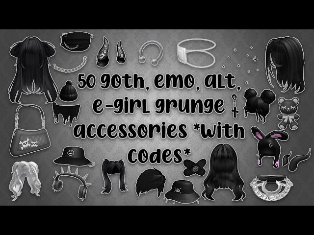 15 Emo/Gothic Roblox Decals! (Links in desc!) 