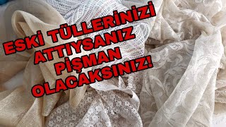 ESKİ TÜLLERİNİZİ DEĞERLENDİRİN ÇEYİZLİK GERİ DÖNÜŞÜM / Recycle / Diy / Idea Resimi