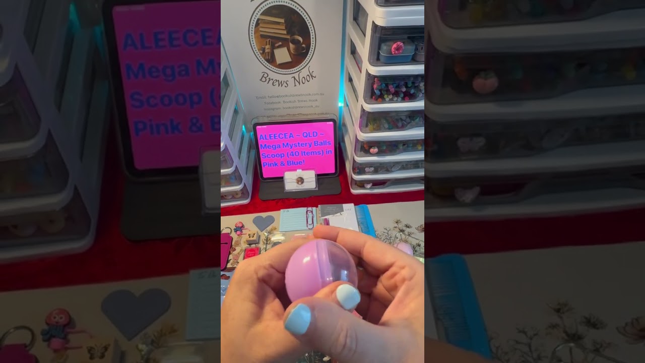CURATED MEGA MYSTERY BALLS SCOOP (40 ITEMS) IN PINK & BLUE!