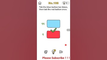 brainout tab the blue button ten times, then tab the red button once