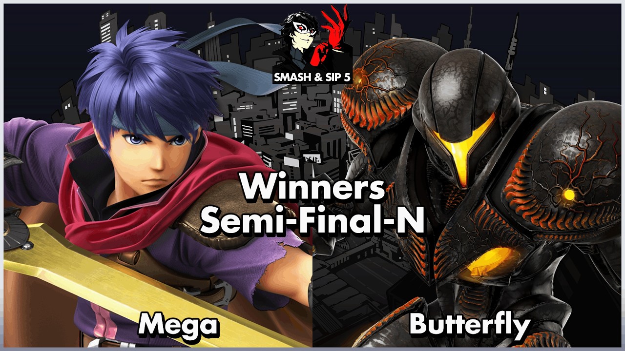 Smash & Sip 5: Winners Semi-Final | Ike (Mega) V.S. Butterfly (Dark Samus, Samus)