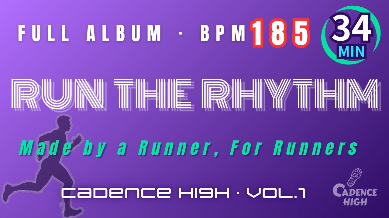 34 минуты чистого потока | 185 BPM Running Music – Run The Rhythm