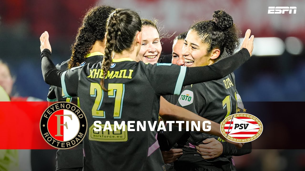 🧑‍🏫 PSV de BAAS in De Kuip met VEEL DOELPUNTEN! ⚽️ | Samenvatting Feyenoord Vrouwen - PSV Vrouwen