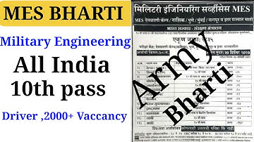MES Military engineering Service 2000+ Vaccancy Full details