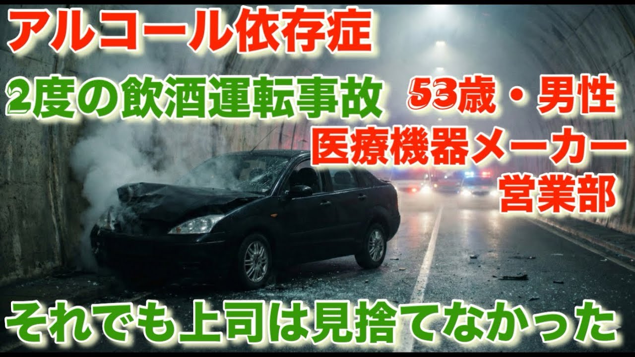 【アル中体験談】「2度の飲酒運転事故」「それでも上司は見捨てなかった」53歳 医療機器メーカー営業部