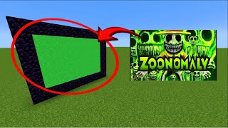 How To Make A Portal To The ZOONOMALY Dimension in Minecraft???