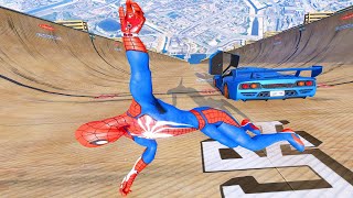 Spiderman Jumping The Biggest Ramps In Gta 5 #2