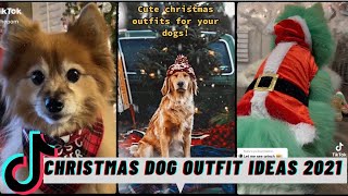 CHRISTMAS DOG OUTFIT IDEAS TIKTOK COMPILATION 2021 #CHRISTMAS #CHRISTMASDOGOUTFITS LET&#39;S just TiKToK