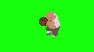 Basketball Slam  Eight Crazy Nights - Green Screen