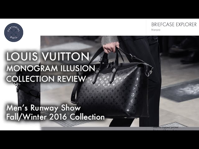 LV Men's Explorer Briefcase in Monogram Eclipse Canvas and SHW