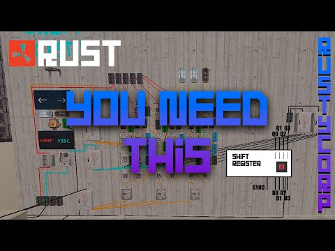 Видео: Rust Самая полезная схема - сдвиговый регистр