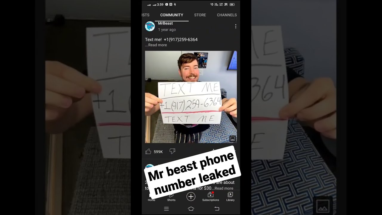 MrBeast Phone Number Leaked Shorts Mrbeast