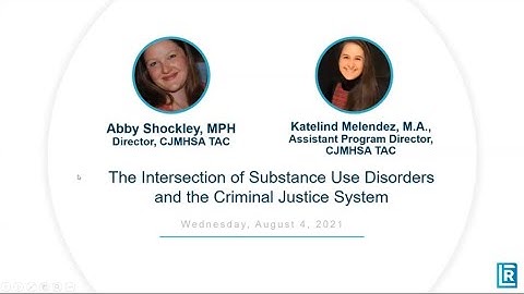 The Intersection of SUD and the Criminal Justice System