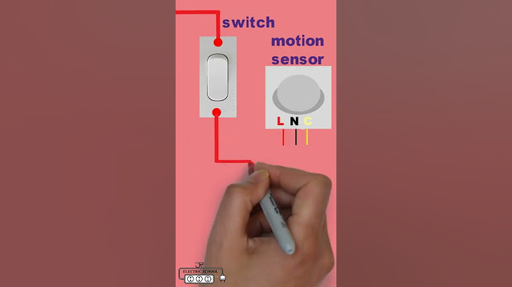 Motion sensor wiring diagram