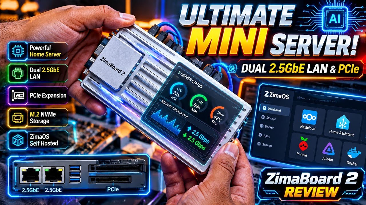 ZimaBoard 2 Unboxing & Full Review | Mini Server Setup + Speed Test ...