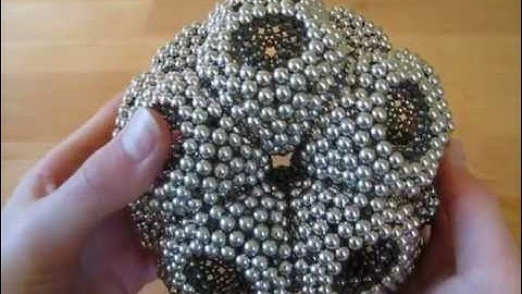 Bubble Icosahedron (3600 Balls) Made with NeoCube magnets