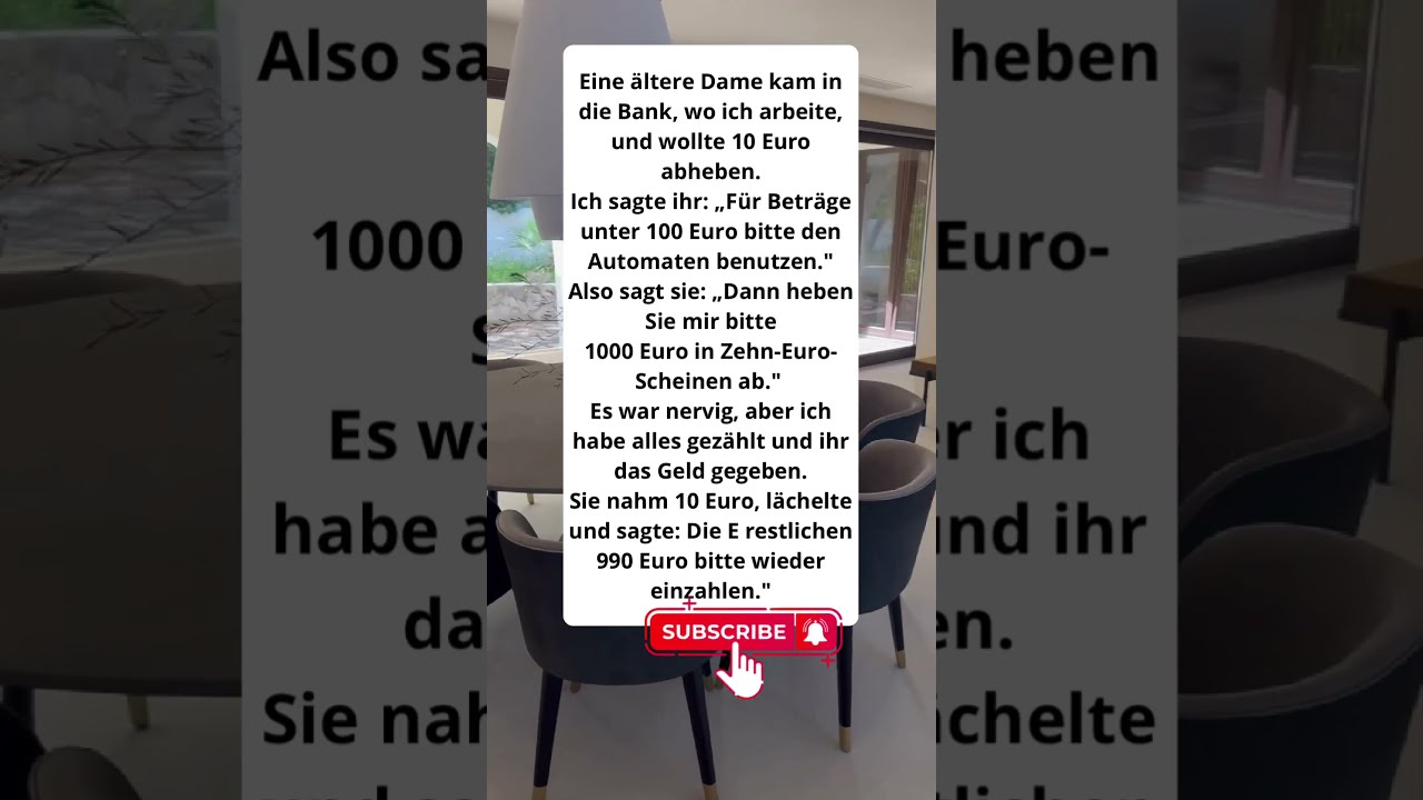  Bankmitarbeiter Verweigert 10 Euro Omas Rache Ist Unschlagbar Funny