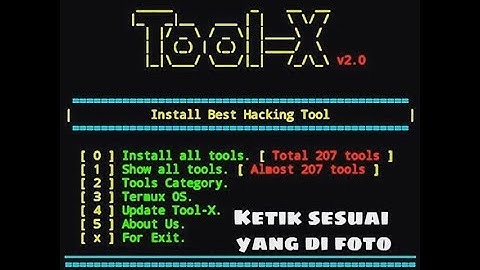 How to install Tool X in termux