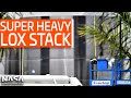 SpaceX Boca Chica - Super Heavy LOX Tank Section - Liebherr LR1600/2 Crawler Crane Delivered