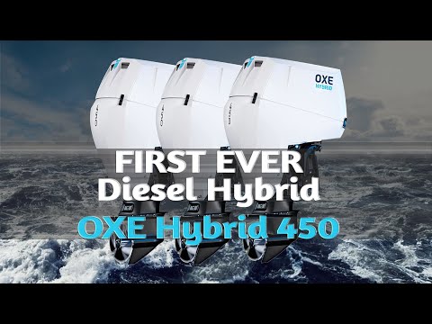 OXE hybrid 450 - First Ever Electric Diesel Hybrid Outboard Motor - Black Label Tech Outlook